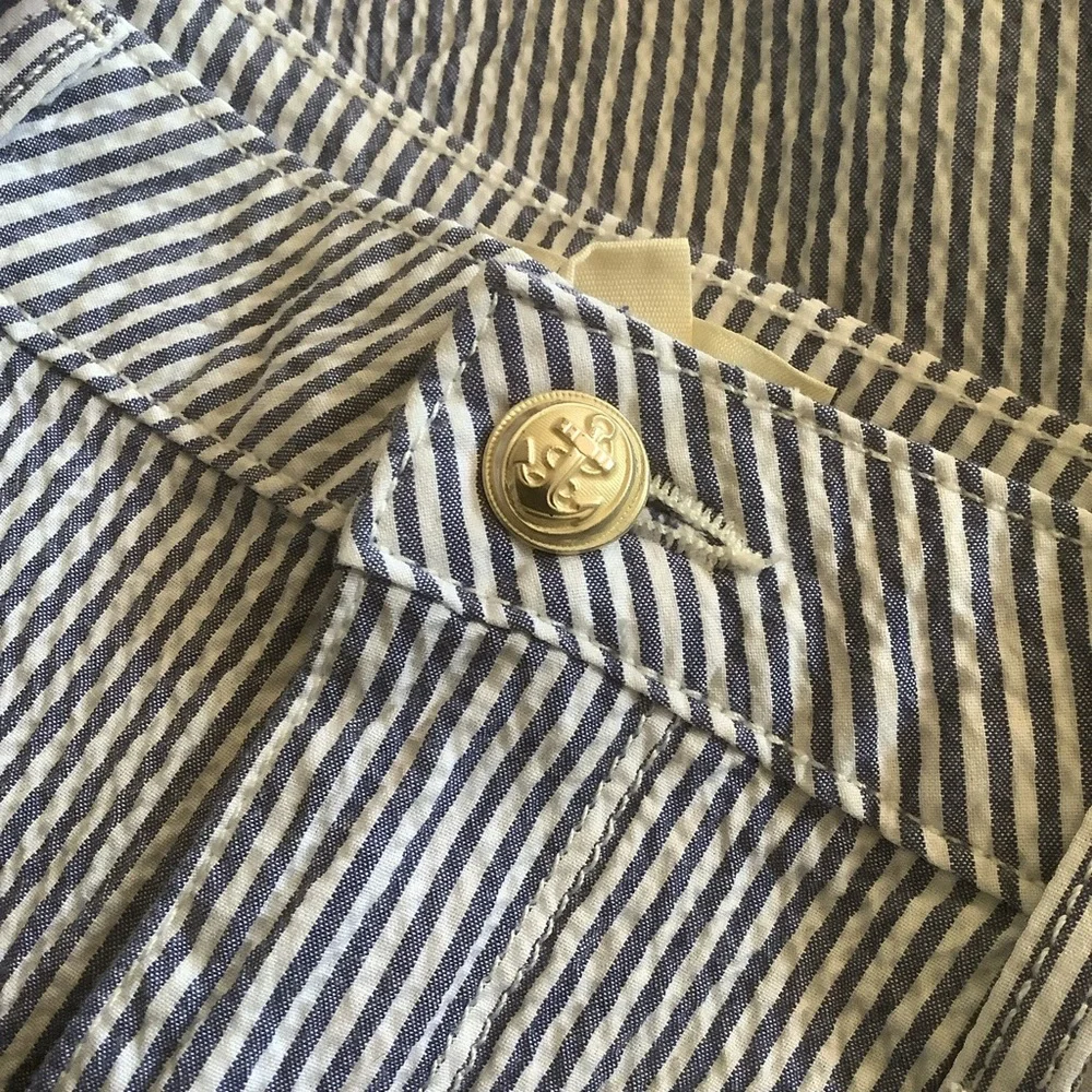 L'AGENCE Blue and White Striped Pants - Picture 11 of 11